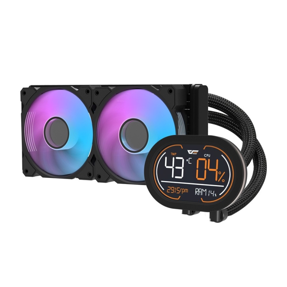 Ψυγείο νερού CPU Darkflash DH240D v2 (μαύρο)