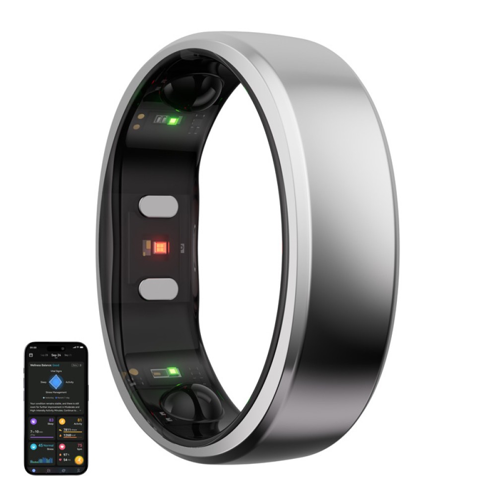 Smartring RingConn Gen 2 (μέγεθος 6, ασημί)
