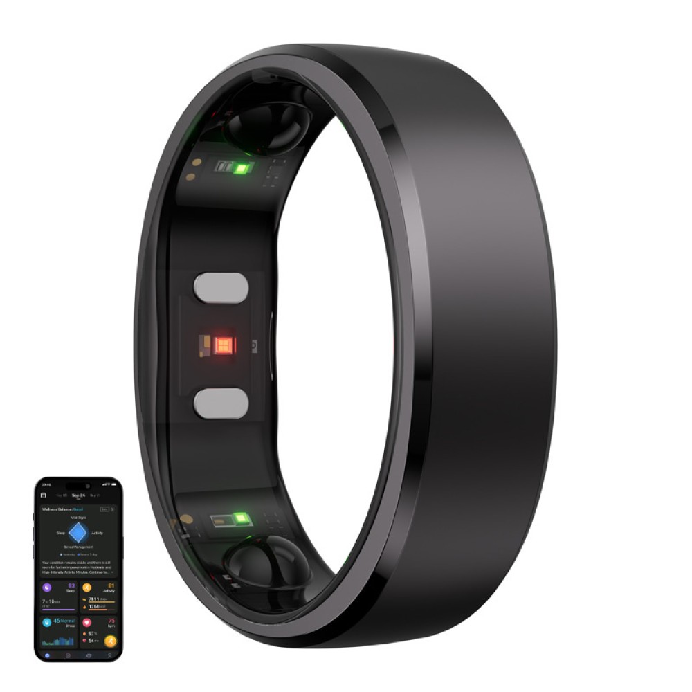 Smartring RingConn Gen 2 (μέγεθος 6, μαύρο)