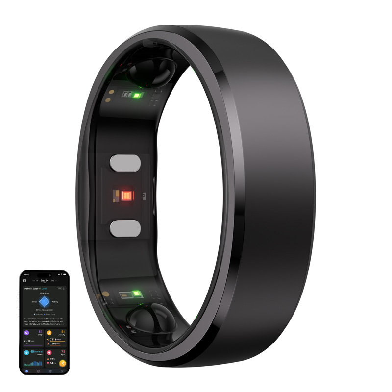 Smartring RingConn Gen 2 (μέγεθος 7, μαύρο)