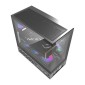 Θήκη υπολογιστή DarkFlash DS950V με οθόνη (μαύρη) + 6 ανεμιστήρες