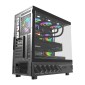 Θήκη υπολογιστή DarkFlash DS950V με οθόνη (μαύρη) + 6 ανεμιστήρες