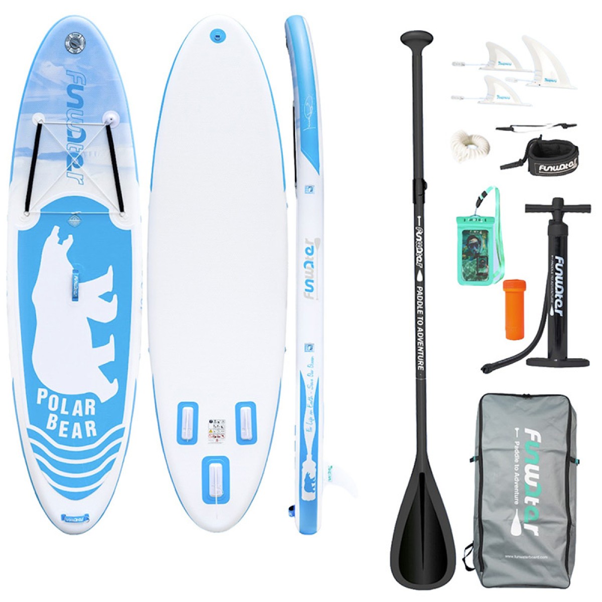 FunWater SUP paddleboard SUPFW07A 3,2m (μπλε)