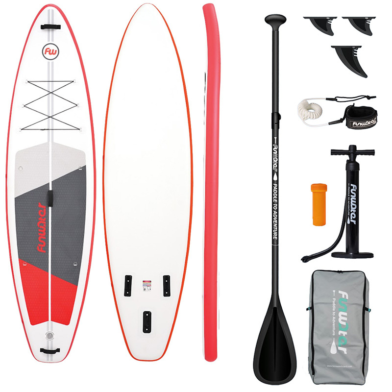 FunWater SUP paddleboard SUPFW69C 3,35m (κόκκινο-άσπρη)