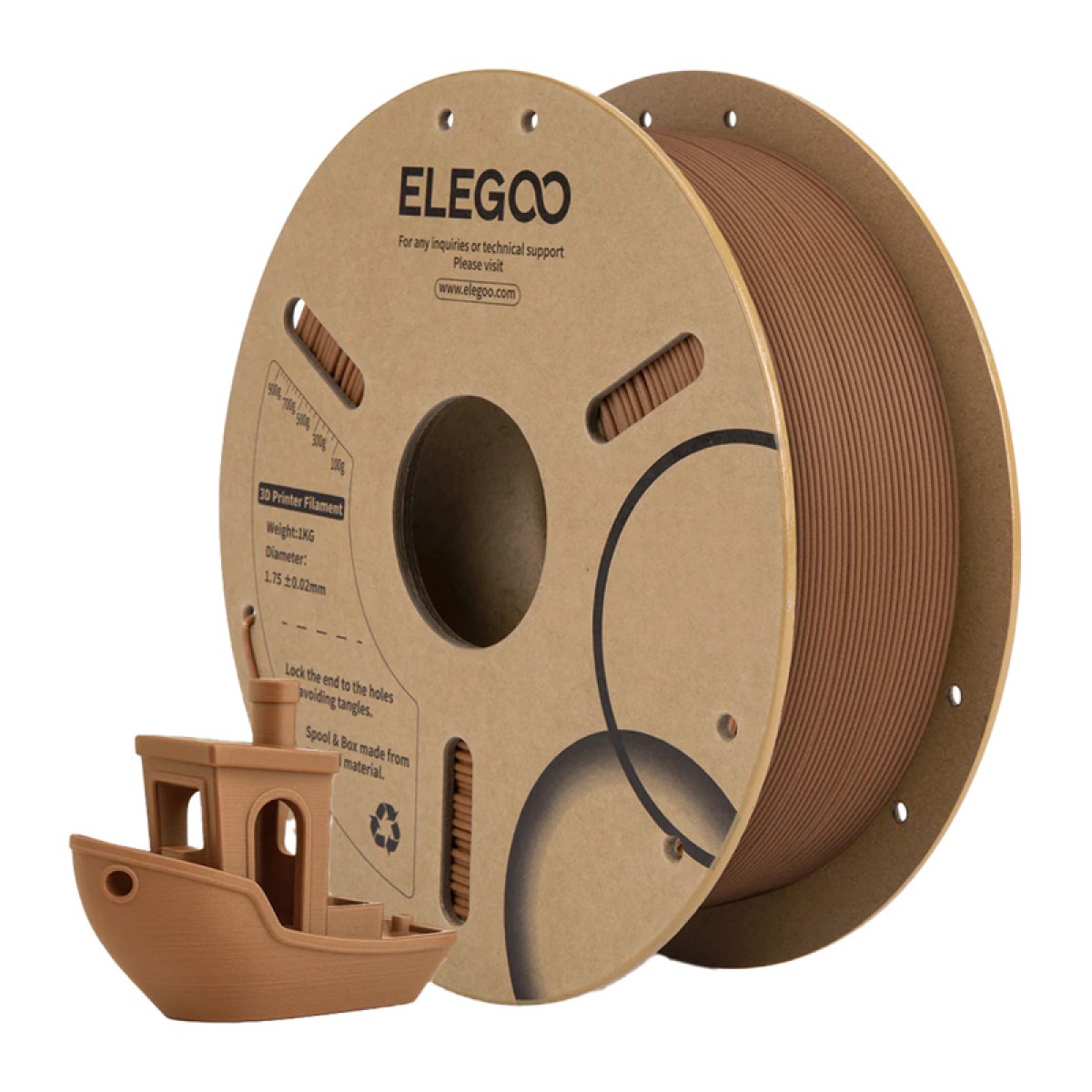 PLA Wood filament (ινδική δρυς)