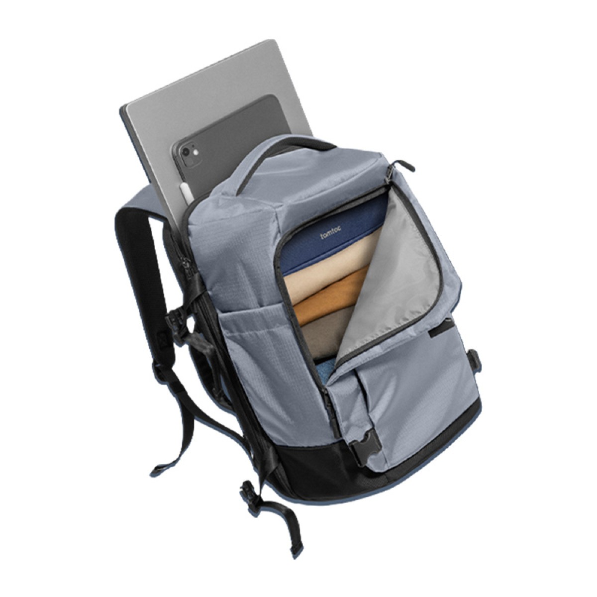TOMTOC Navigator-T66 Liteway Travel Backpack 28L 15,6"(Ανοιχτό γκρι)