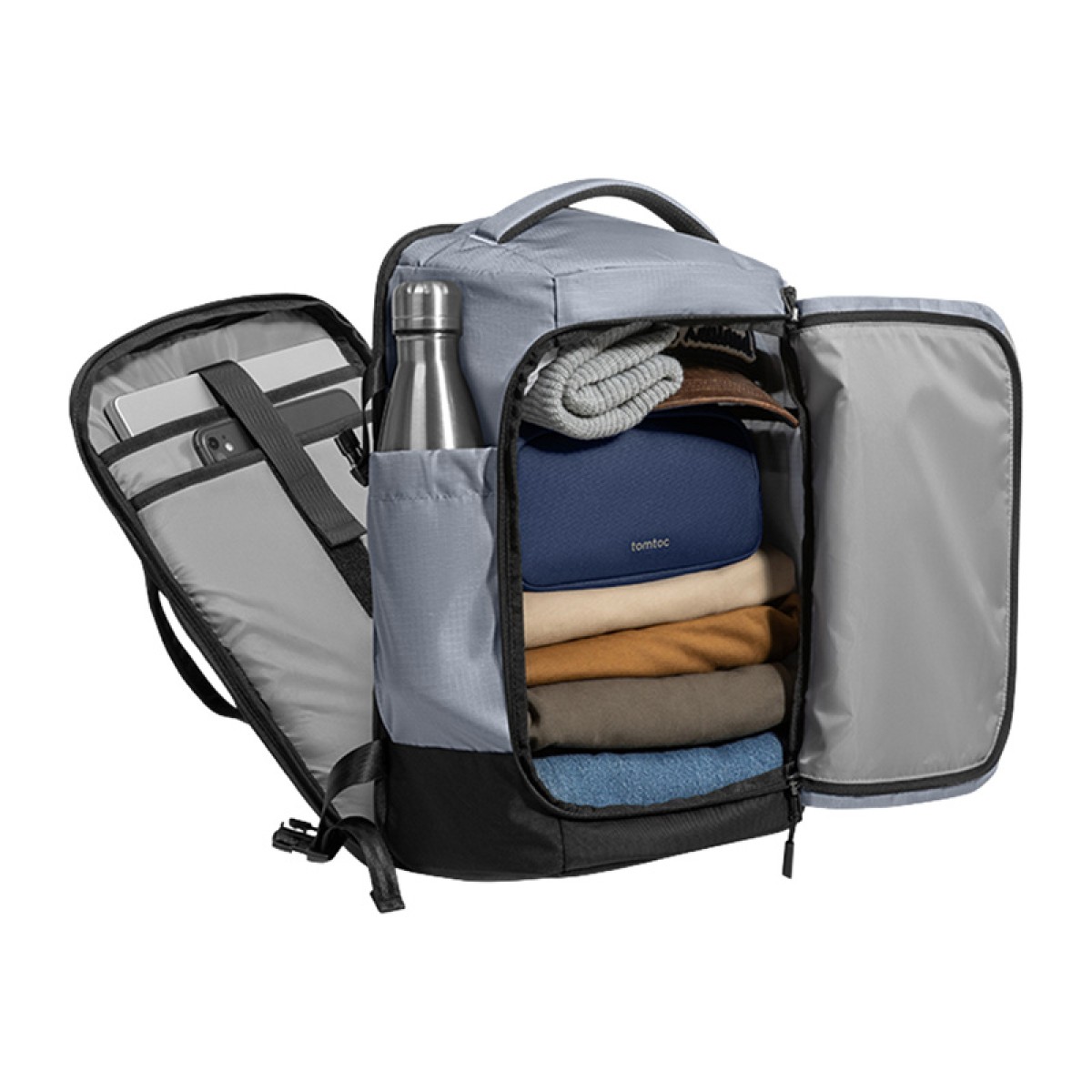 TOMTOC Navigator-T66 Liteway Travel Backpack 28L 15,6"(Ανοιχτό γκρι)