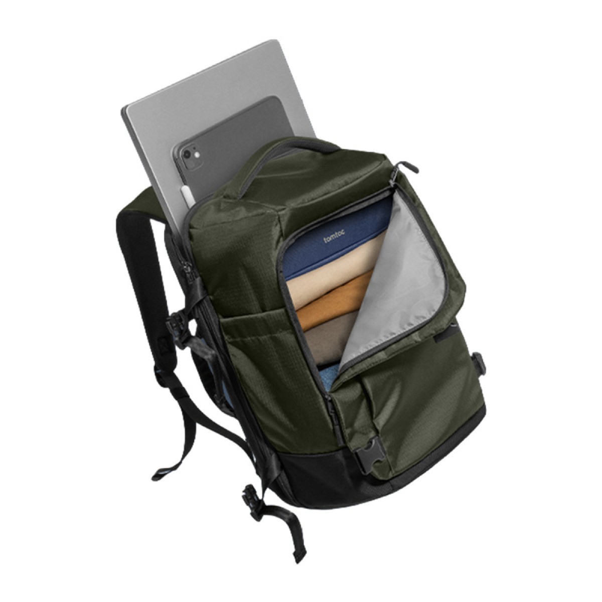 TOMTOC Navigator-T66 Liteway Travel Backpack 15.6"/28L (πράσινο)
