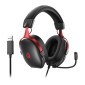 Ακουστικά gaming QCY Heroad VN200 (Μαύρα και κόκκινα)