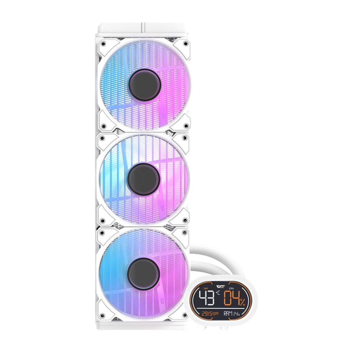 Ψύξη με νερό για τον επεξεργαστή Darkflash DH360D (λευκό)