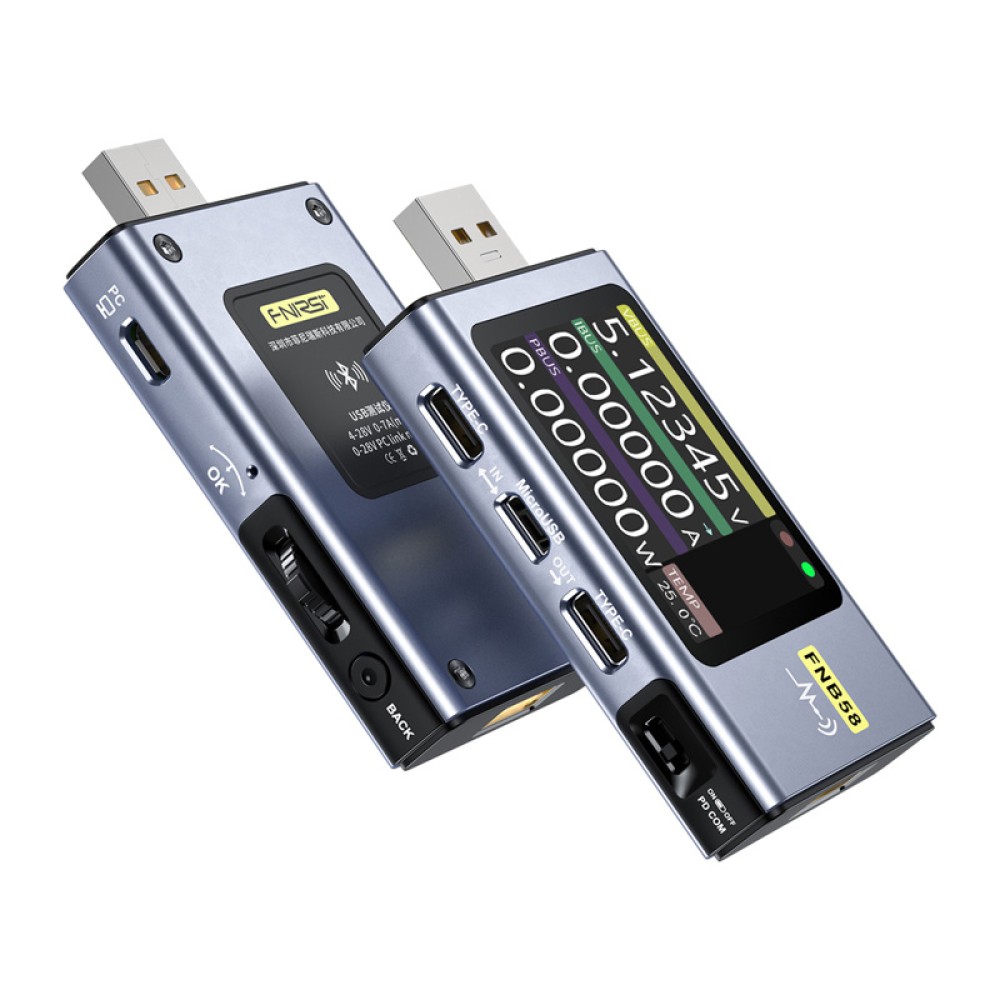 FNIRSI FNB58 BT Δοκιμαστής θύρας USB με Bluetooth