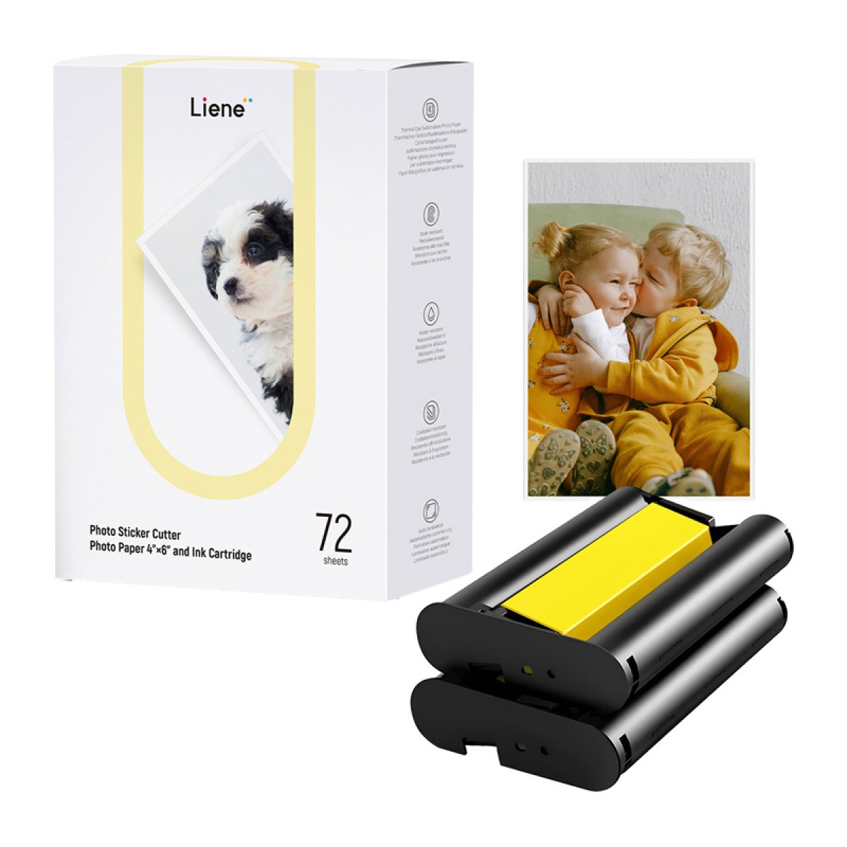 Χαρτί εκτύπωσης Liene PixCut 4x6", 72 φύλλα