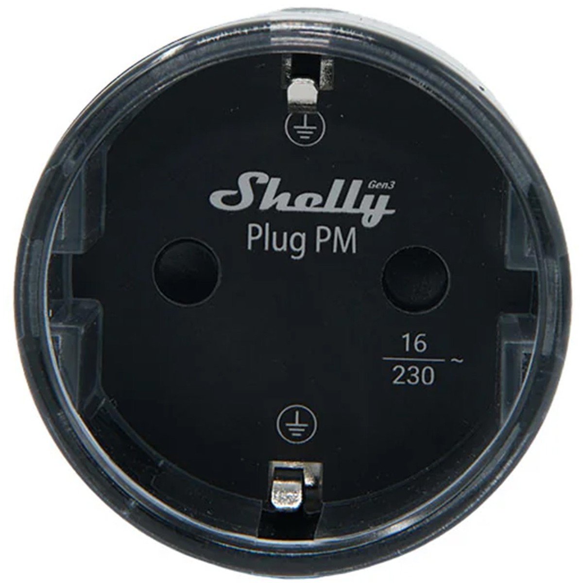 Shelly Plug PM Gen3 Matter 13A έξυπνη πρίζα, μαύρη