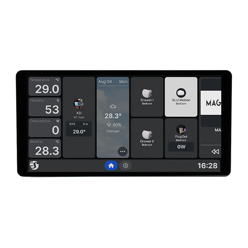 6,95" Shelly Wall Display X2i WiFi/BLU πίνακας ελέγχου (ασημί)