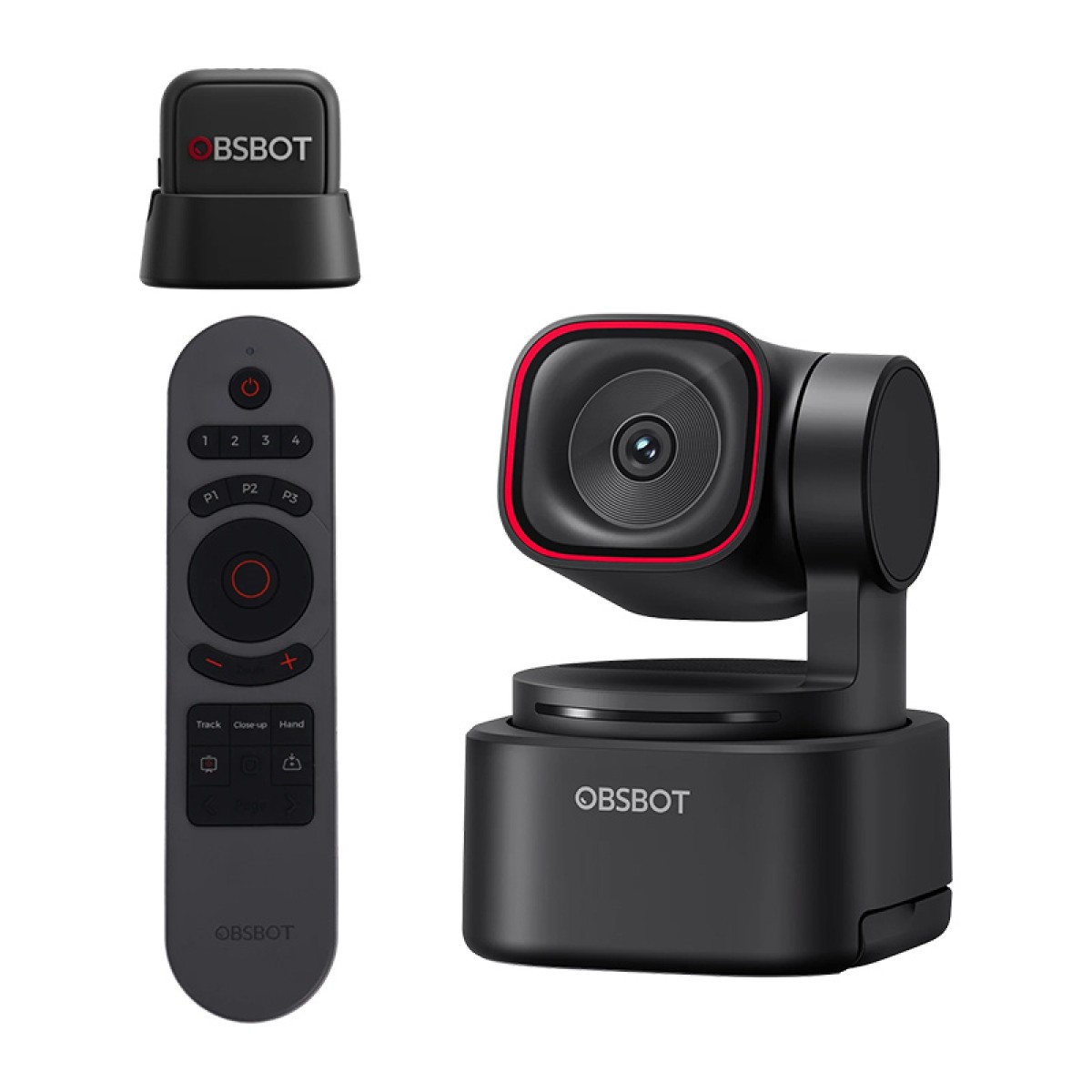 Κάμερα web OBSBOT Tiny 3 Lite με τηλεχειριστήριο και μικρόφωνο