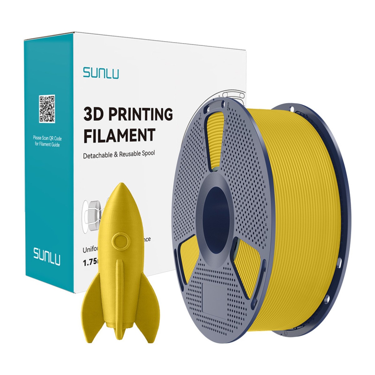 Sunlu Filament PLA Υψηλής Ταχύτητας Κίτρινο
