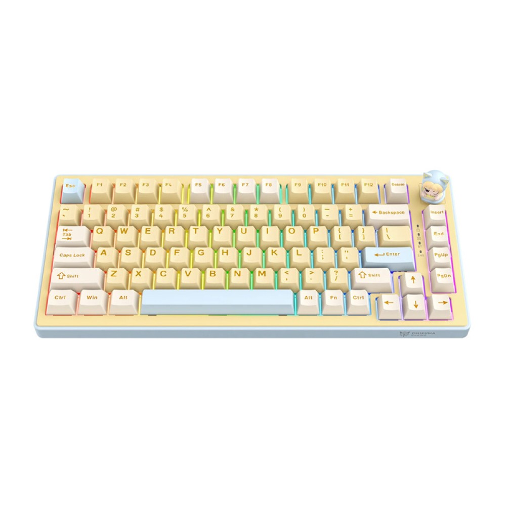 Πληκτρολόγιο gaming Onikuma MT707 (Κίτρινο)