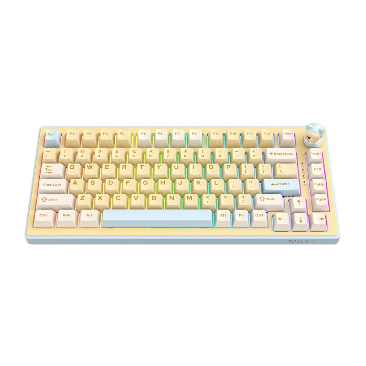 Πληκτρολόγιο gaming Onikuma MT707 (Κίτρινο)