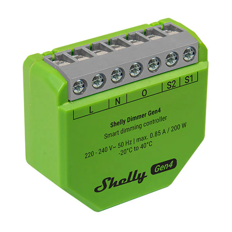 Shelly Dimmer Gen4: Έξυπνος ρυθμιστής έντασης φωτισμού με Zigbee/Matter