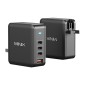 Φορτιστής τοίχου Minix P165 GaN με 3 θύρες USB-C και 1 θύρα USB-A