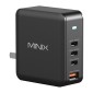 Φορτιστής τοίχου Minix P165 GaN με 3 θύρες USB-C και 1 θύρα USB-A