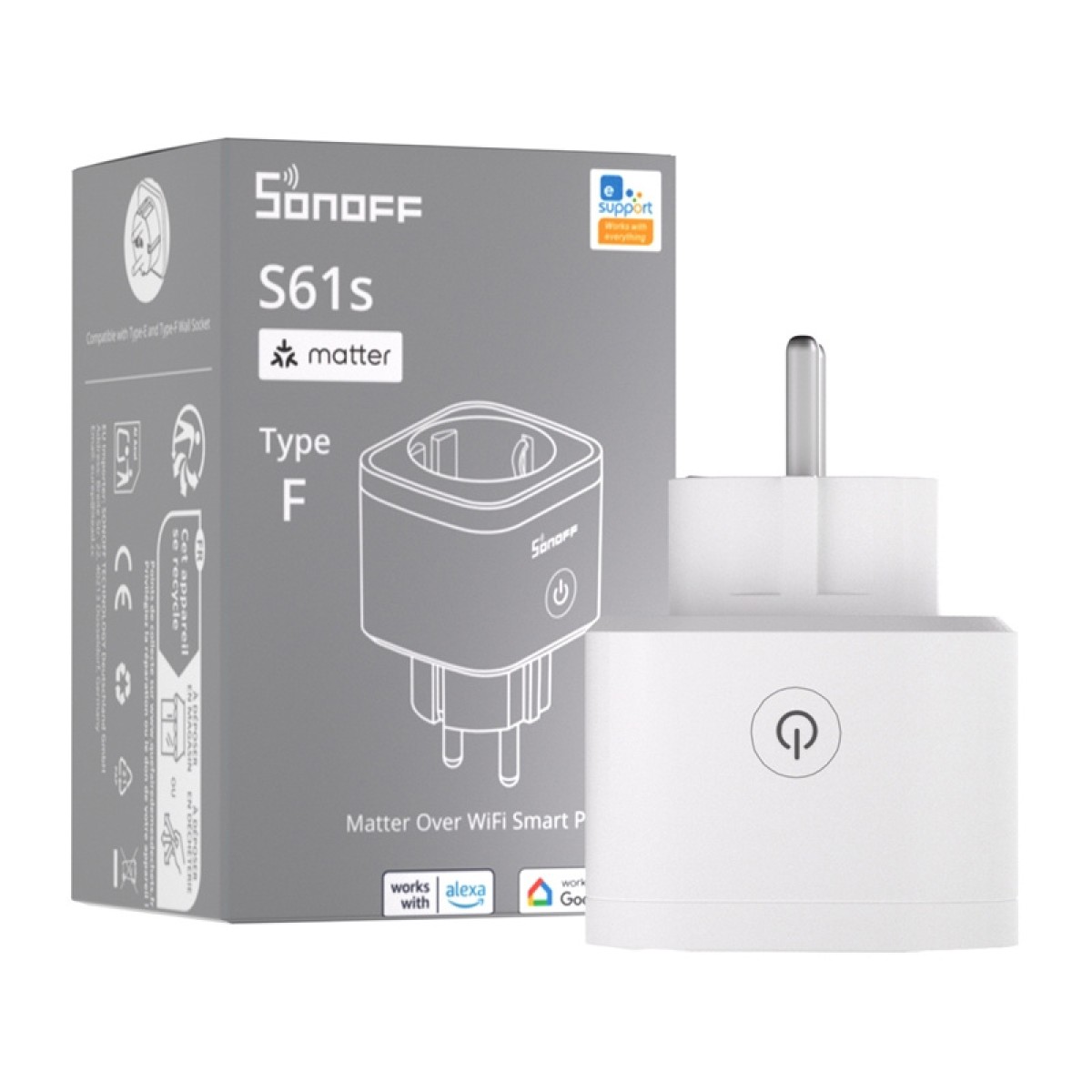 SONOFF S61s: Εξωτερική πρίζα συμβατή με Matter μέσω Wi-Fi