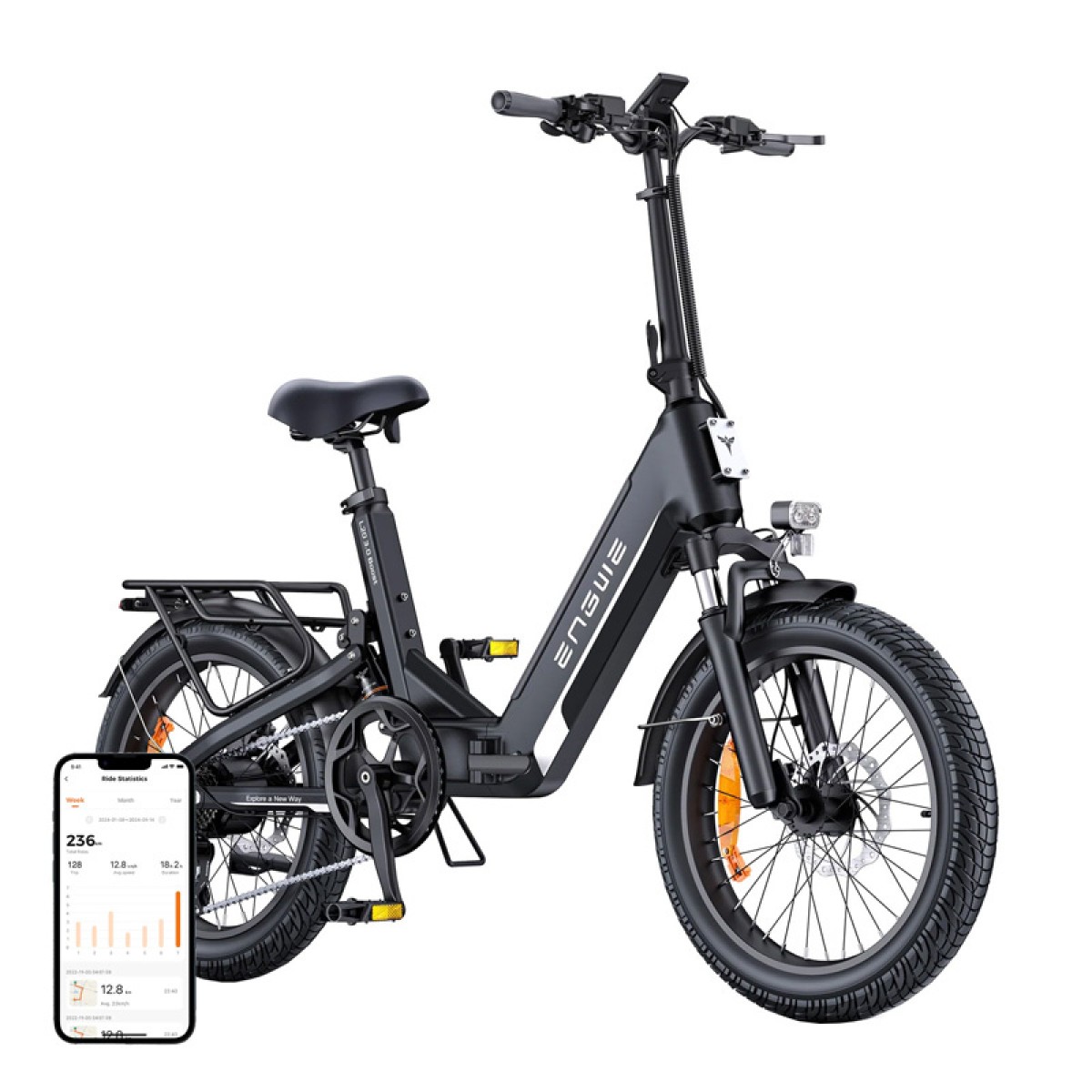 ENGWE L20 3.0 BOOST 250W 20" Ηλεκτρικό ποδήλατο (Μαύρο)