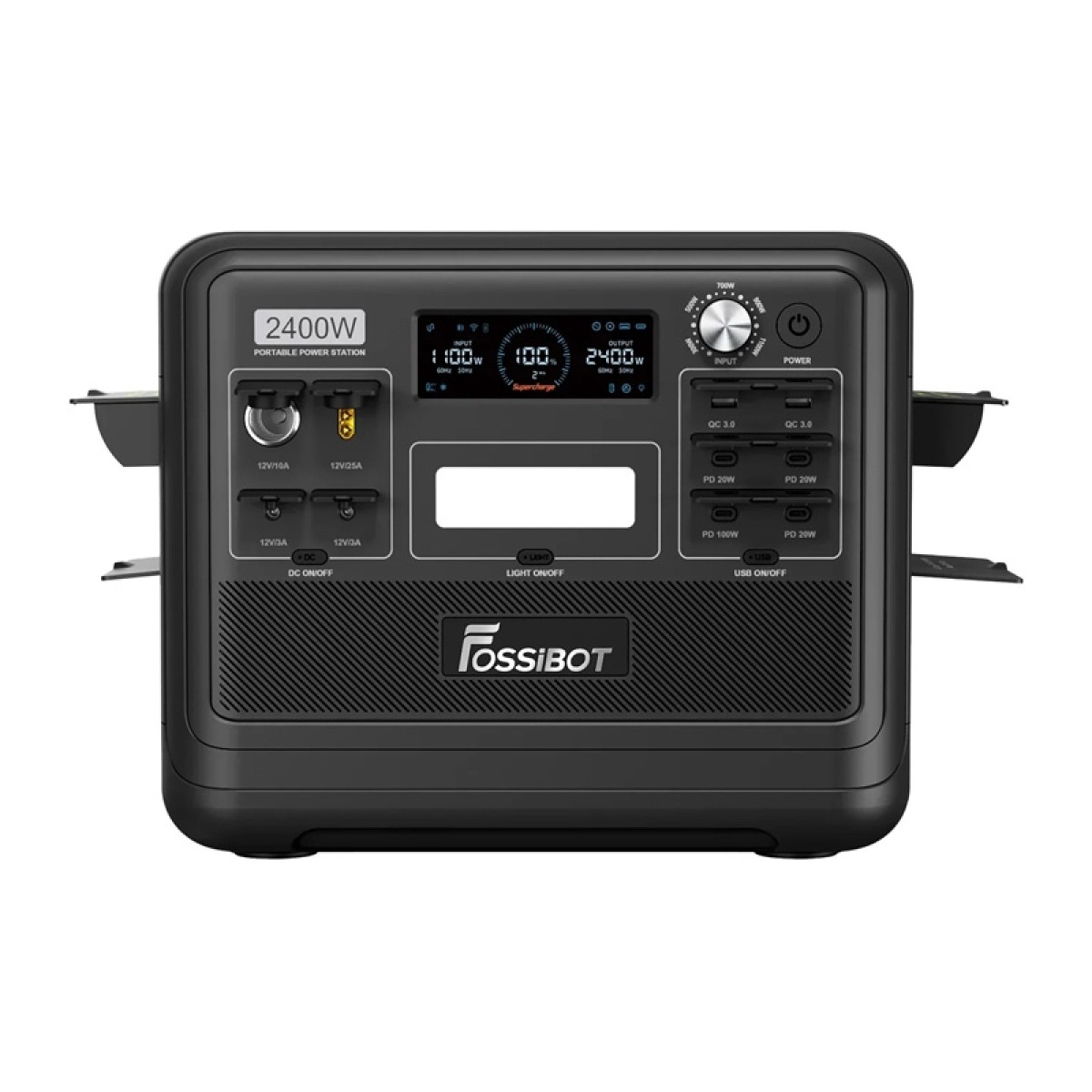 Σταθμός φόρτισης FOSSIBOT F2400 2400 W (Μαύρος)
