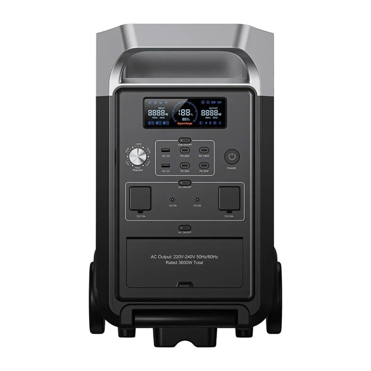 Σταθμός φόρτισης FOSSIBOT F3600 Pro 3600W (Μαύρος)