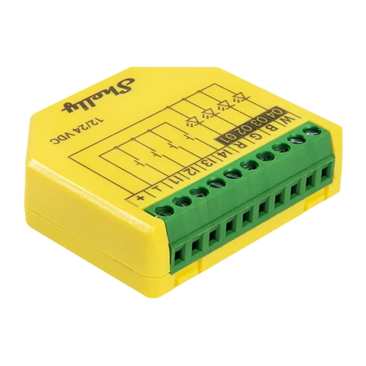 SHELLY Plus RGBW PM Ελεγκτής λωρίδας LED με Wi-Fi/Bluetooth (σετ 2 τεμαχίων)