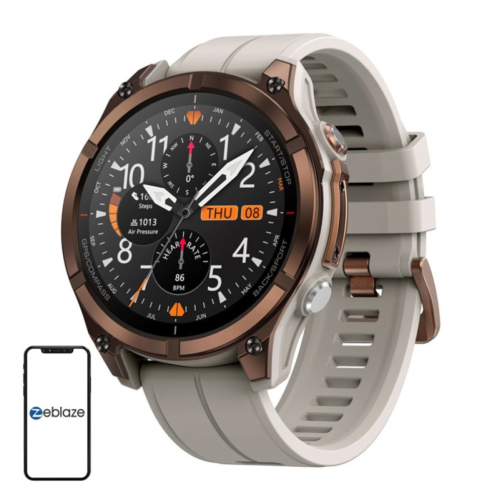Έξυπνο ρολόι Zeblaze Stratos 4 Pro (καφέ)