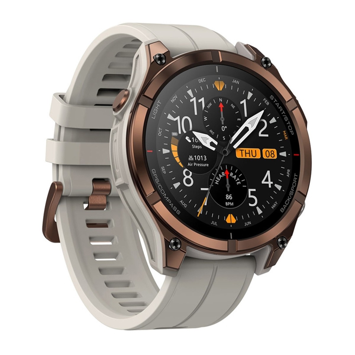 Έξυπνο ρολόι Zeblaze Stratos 4 Pro (καφέ)