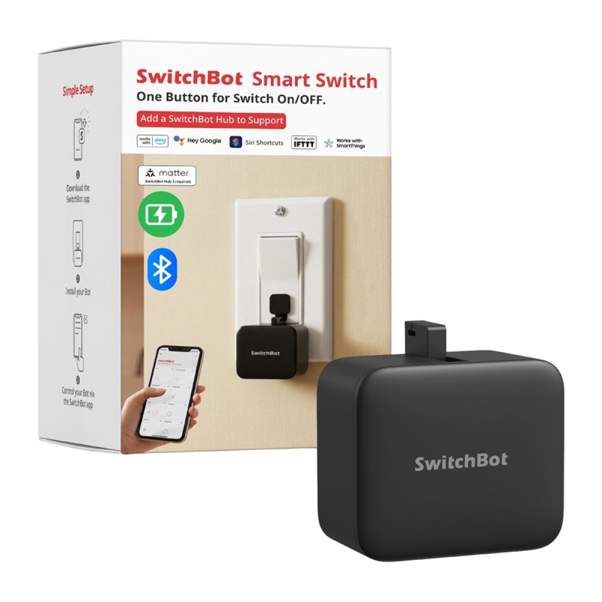 SWITCHBOT C1 Επαναφορτιζόμενος ασύρματος διακόπτης