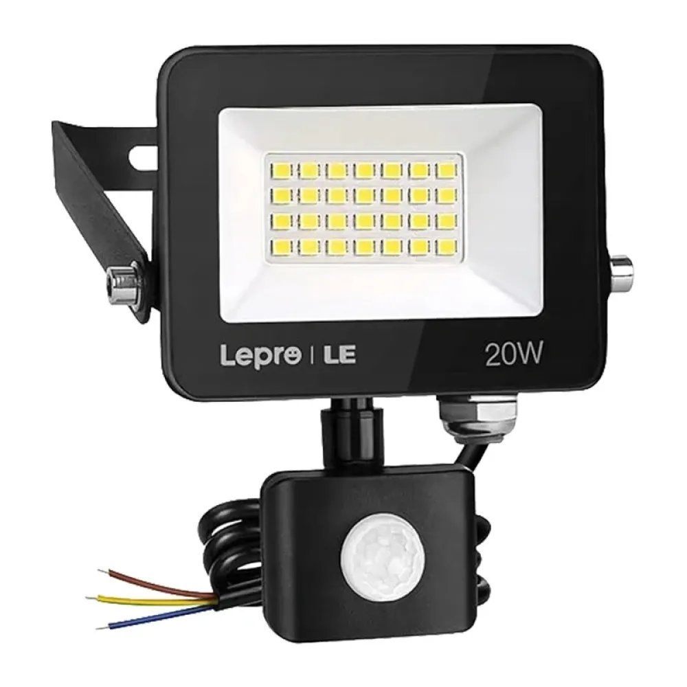 Προβολέας LED LEPRO 340013-DW-EU 20 W, 2000 lm, 5000 K, IP65, με αισθητήρα κίνησης