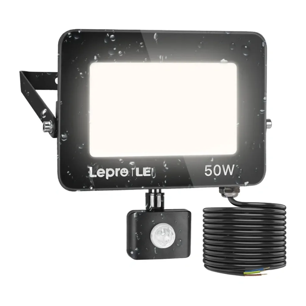 Προβολέας LED LEPRO 340006-DW-EU 50W 5000K IP65 με αισθητήρα κίνησης