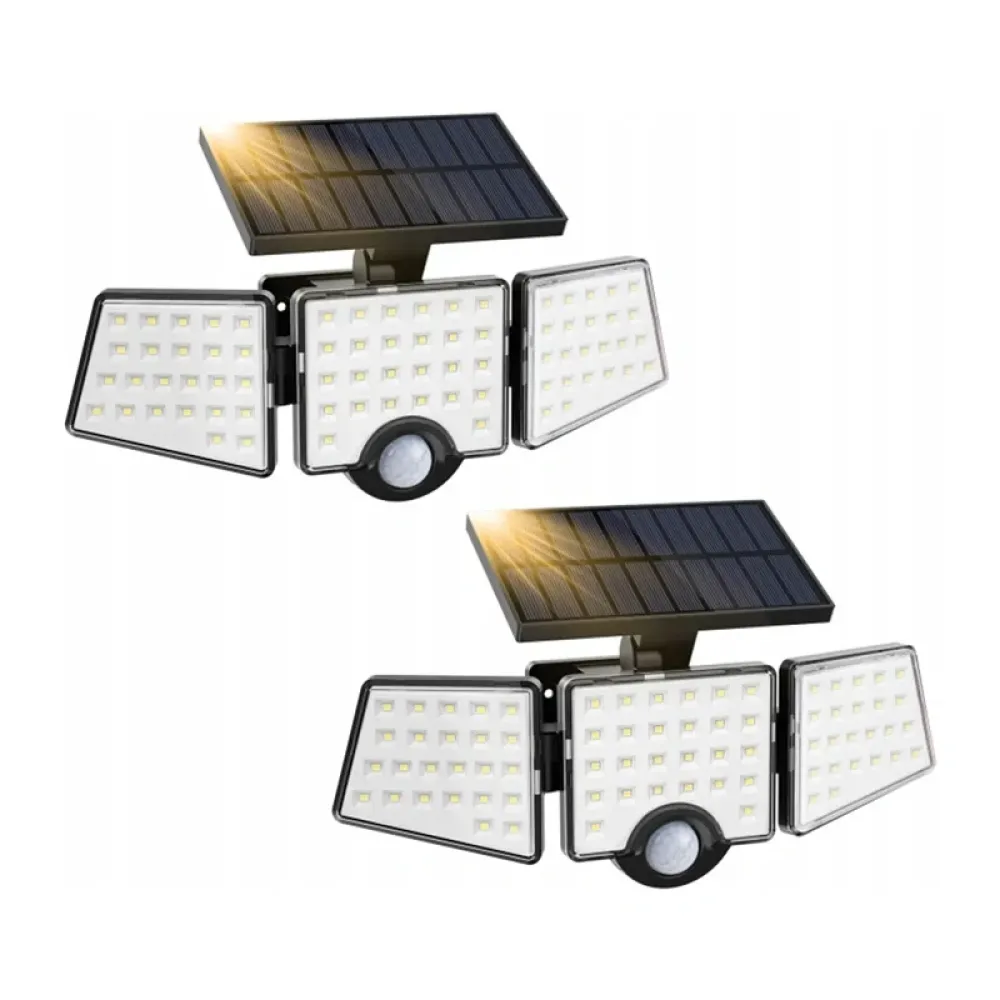 Ηλιακός φωτιστικός δρόμου LEPRO 640003-DW-a-2 με αισθητήρα κίνησης και αισθητήρα σούρουπου, 2 τεμάχια