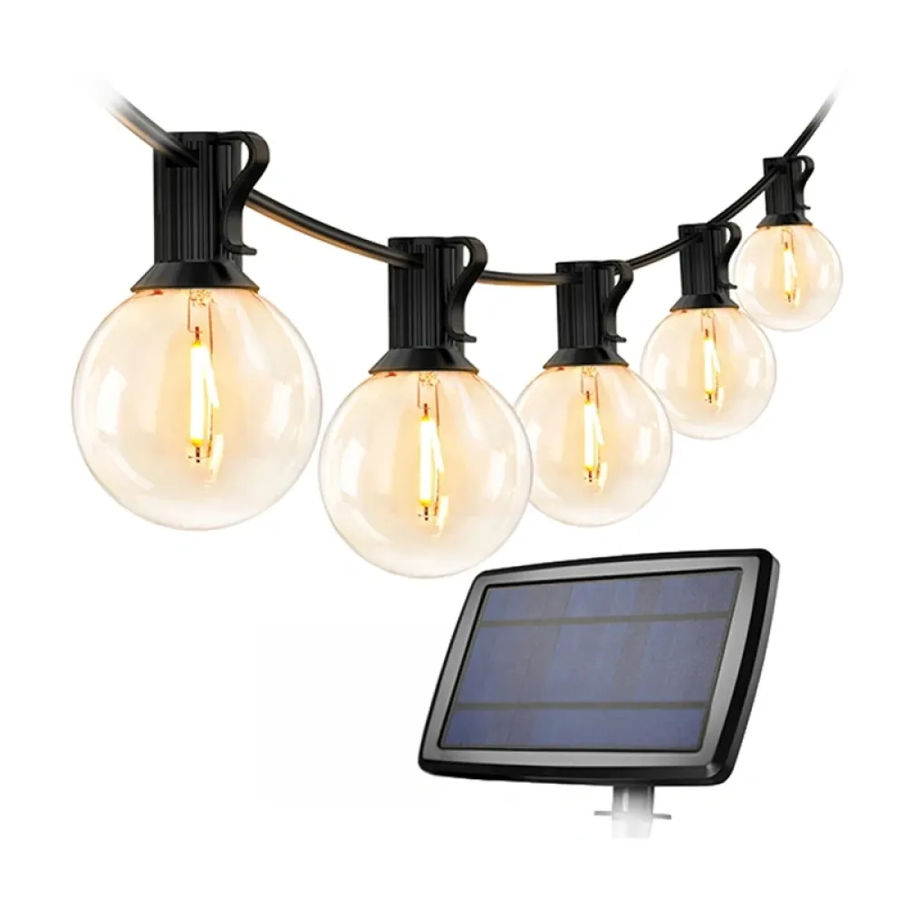 LEPRO PR440001-WW Ηλιακά φωτάκια κήπου, 7,62 m, αισθητήρας σούρουπου, 4 λειτουργίες