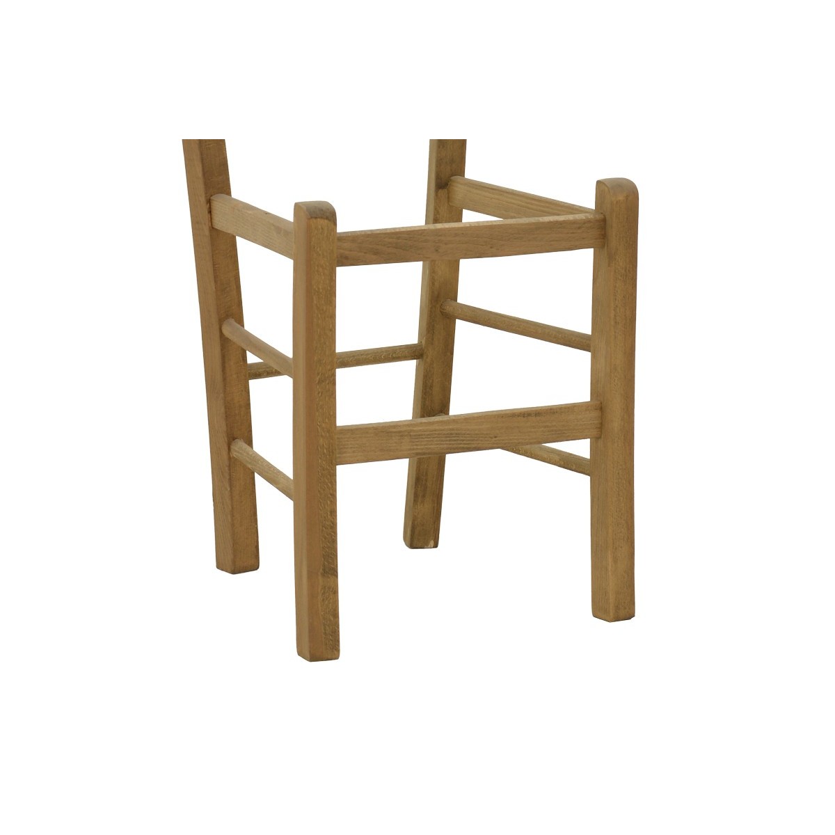 Καρέκλα καφενείου Santorini χιαστή καρυδί ξύλο 42x40x89εκ