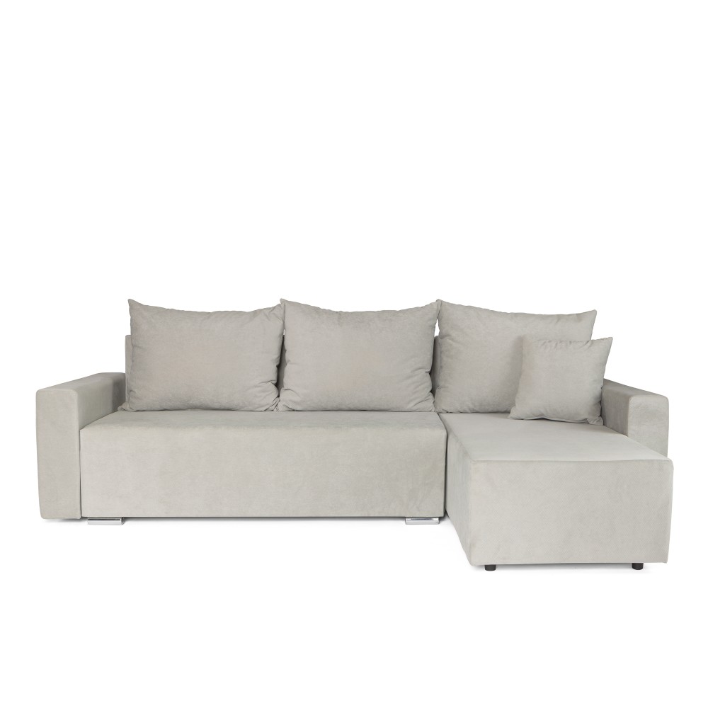 Γωνιακός καναπές-κρεβάτι αριστερή γωνία Bell μπεζ 250x150x88