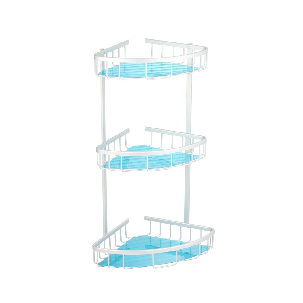 Εταζέρα τριώροφη γωνιακή από αλουμίνιο 36.5x26.5x59.3