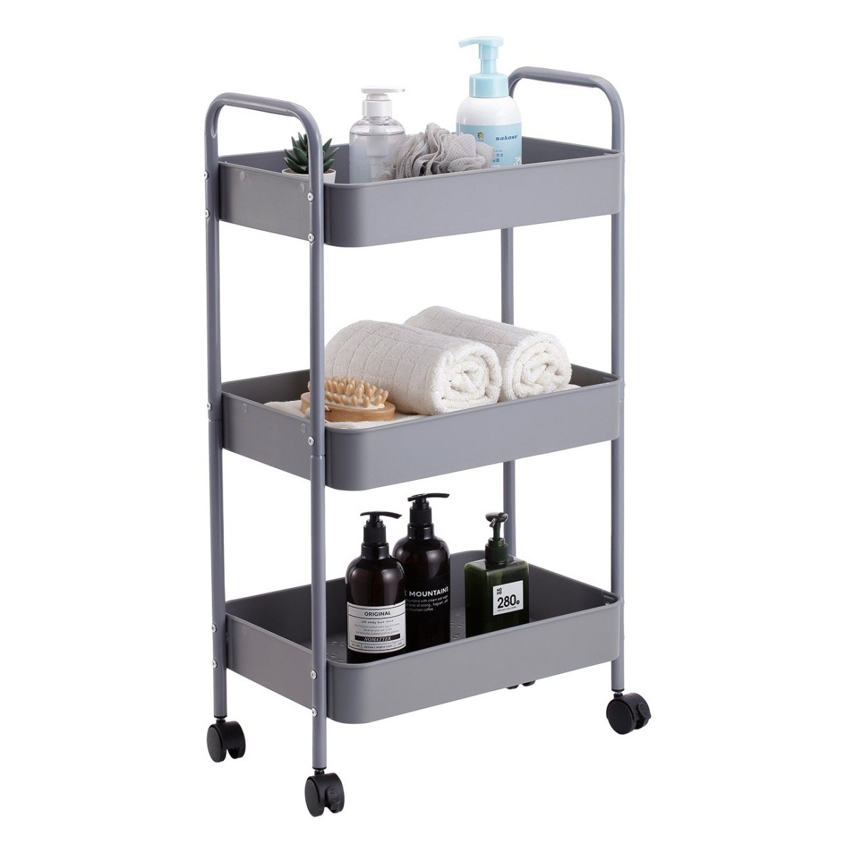 Τρόλεϊ “PRO” τριών θέσεων σε χρώμα γκρι 85x35x45