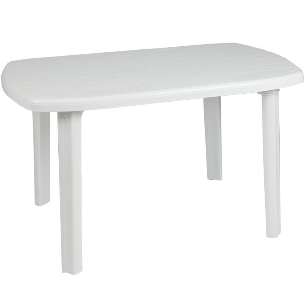 Τραπέζι οβάλ "ERA" πλαστικό σε χρώμα λευκό 125x80x72