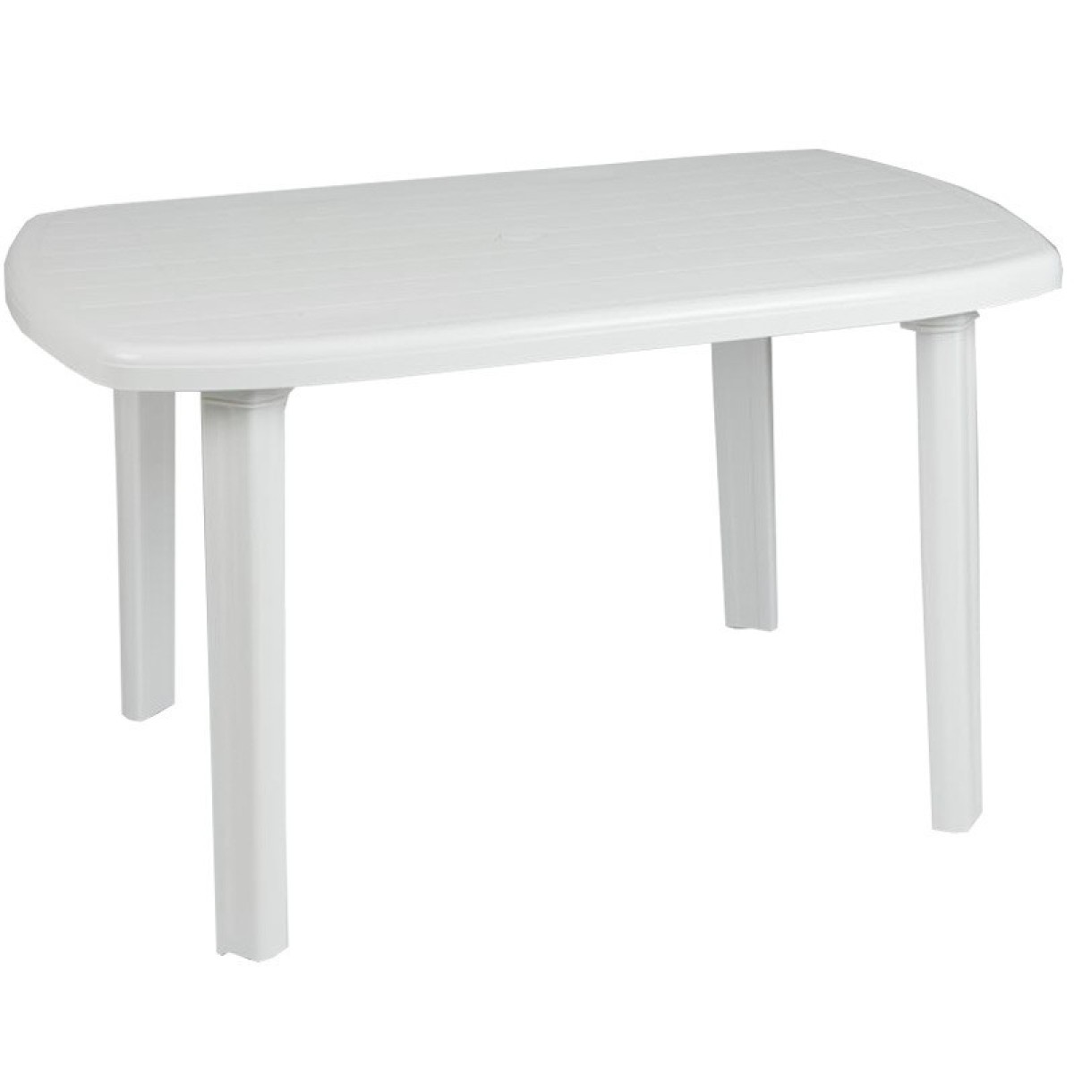 Τραπέζι οβάλ "ERA" πλαστικό σε χρώμα λευκό 125x80x72