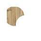 Βιβλιοθήκη "VIANA" σε χρώμα felt/λευκό 76x25x170