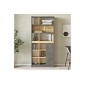 Βιβλιοθήκη "VIANA" σε χρώμα felt/γκρι 76x25x170