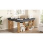 Γραφείο γωνιακό "VIANA" σε χρώμα atlantic pine/ανθρακί 115x120x72