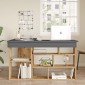 Γραφείο γωνιακό "VIANA" σε χρώμα atlantic pine/ανθρακί 115x120x72
