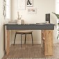 Γραφείο γωνιακό "VIANA" σε χρώμα atlantic pine/ανθρακί 115x120x72