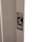 Μεταλλική ντουλάπα Steel σε απόχρωση ανοιχτό γκρι 90x40x180