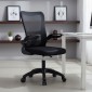 Καρέκλα γραφείου εργασίας LISE mesh μαύρο 57x53x90/100